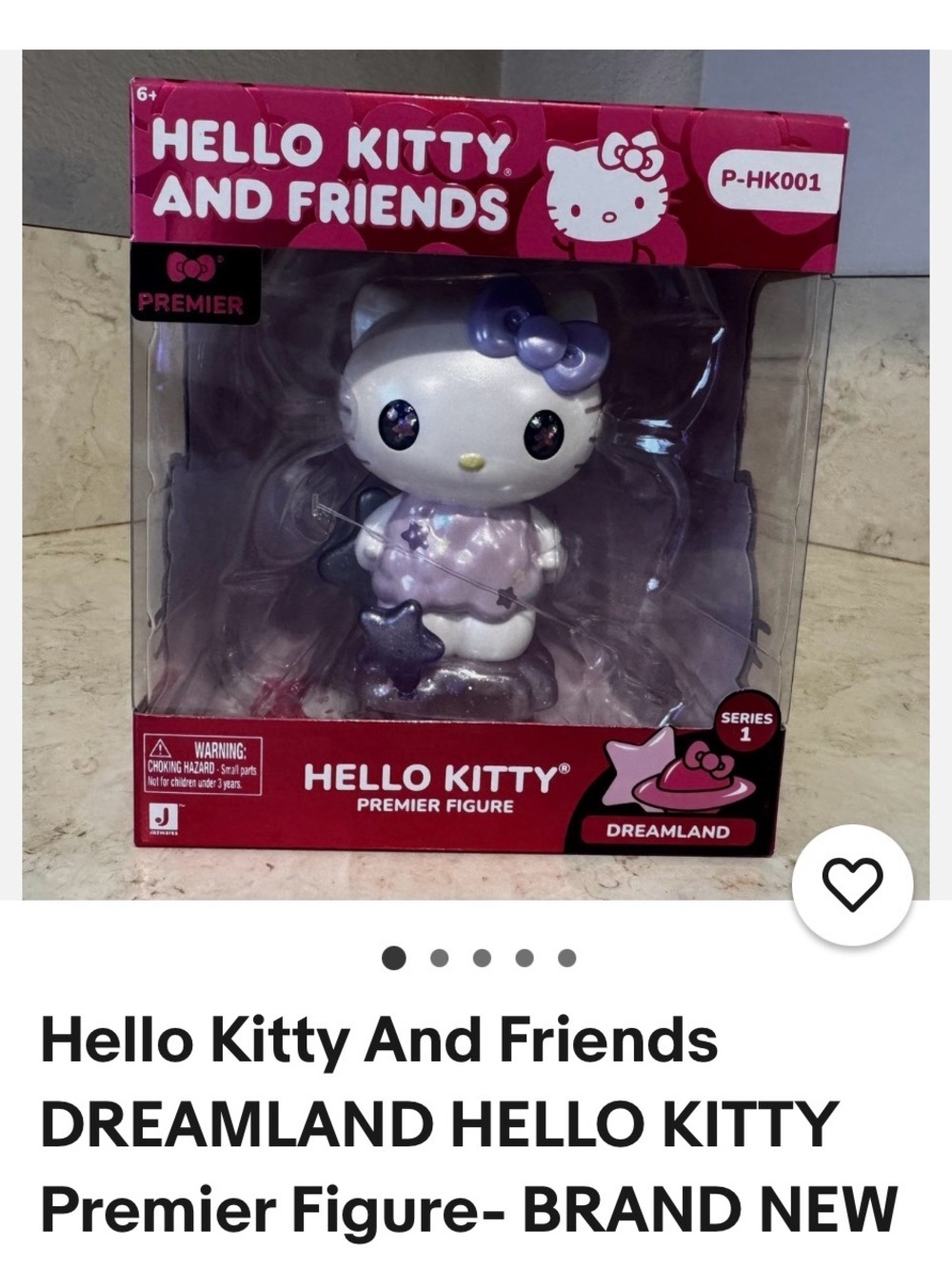Hello Kitty Premier Figure in White and Purple